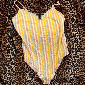 Forever 21 body suit pastel